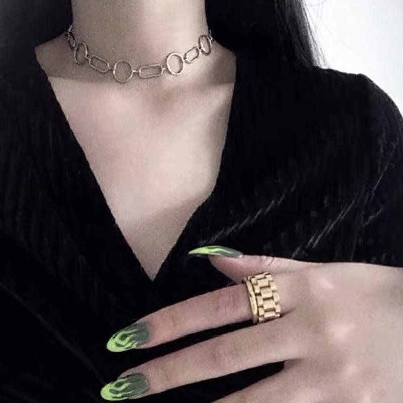 𝐔𝐌𝐄𝐎𝐖 𝐒𝐓𝐔𝐃𝐈𝐎⛓️鏈條錶帶戒指（2colors）-細節圖3