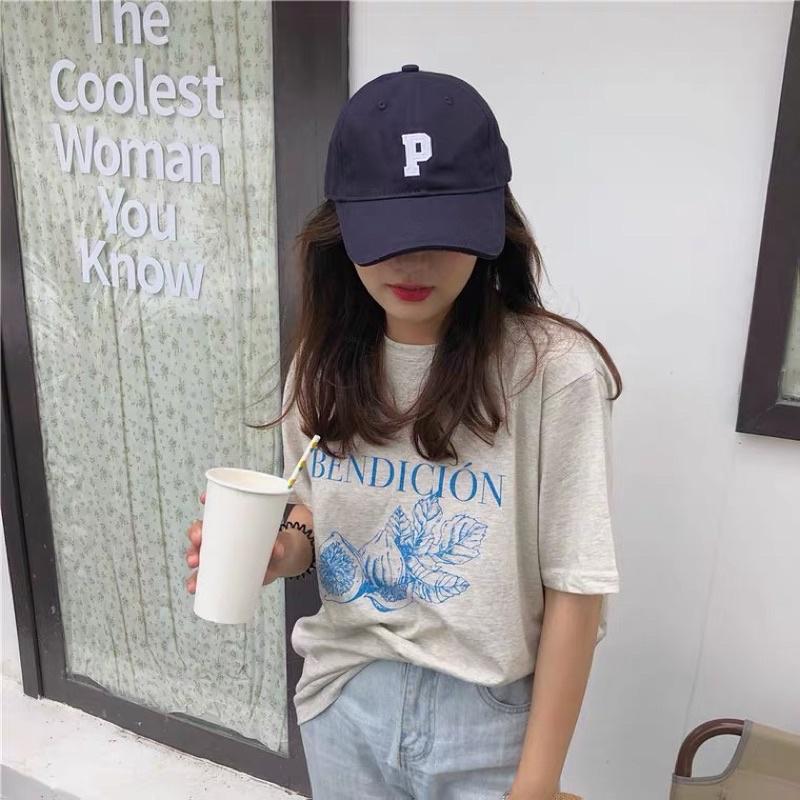 𝐔𝐌𝐄𝐎𝐖 𝐒𝐓𝐔𝐃𝐈𝐎 字母P棒球帽（4colors）🧢刺繡 純棉 軟頂-細節圖2