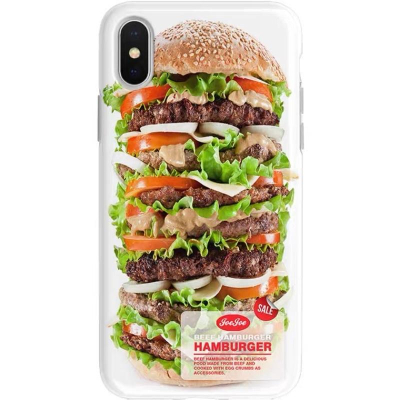 𝐔𝐌𝐄𝐎𝐖 𝐒𝐓𝐔𝐃𝐈𝐎 食物系列「巨無霸大漢堡🍔」牛肉堡手機殼 iPhone系列軟殼