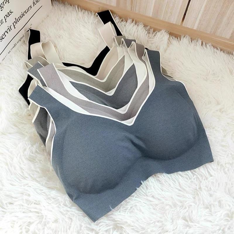 𝐔𝐌𝐄𝐎𝐖 𝐒𝐓𝐔𝐃𝐈𝐎 QQの奶凍 無痕內衣（6colors）無鋼圈bra背心 運動內衣 bra top-細節圖2