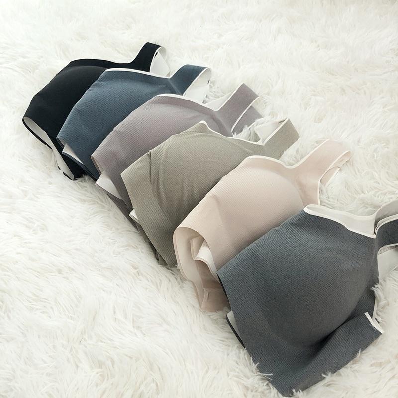 𝐔𝐌𝐄𝐎𝐖 𝐒𝐓𝐔𝐃𝐈𝐎 QQの奶凍 無痕內衣（6colors）無鋼圈bra背心 運動內衣 bra top-細節圖9