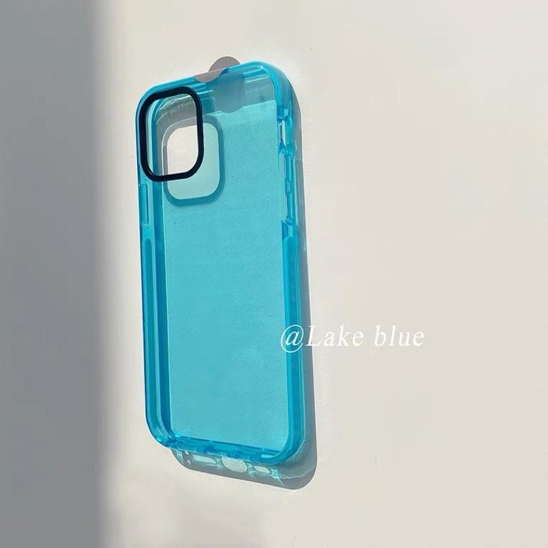 𝐔𝐌𝐄𝐎𝐖 𝐒𝐓𝐔𝐃𝐈𝐎 涼爽清透の藍色手機殼 iphone系列 透明軟殼-細節圖2