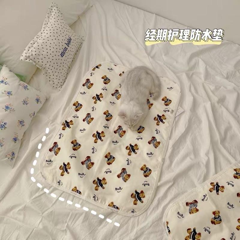 𝐔𝐌𝐄𝐎𝐖 𝐒𝐓𝐔𝐃𝐈𝐎 小熊🧸防漏月經墊子 可水洗 防水墊 防漏墊 那個來側漏 泰迪熊-細節圖4