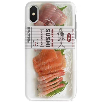 𝐔𝐌𝐄𝐎𝐖 𝐒𝐓𝐔𝐃𝐈𝐎 食物系列「綜合生魚片刺身」手機殼 iPhone系列軟殼 鮭魚