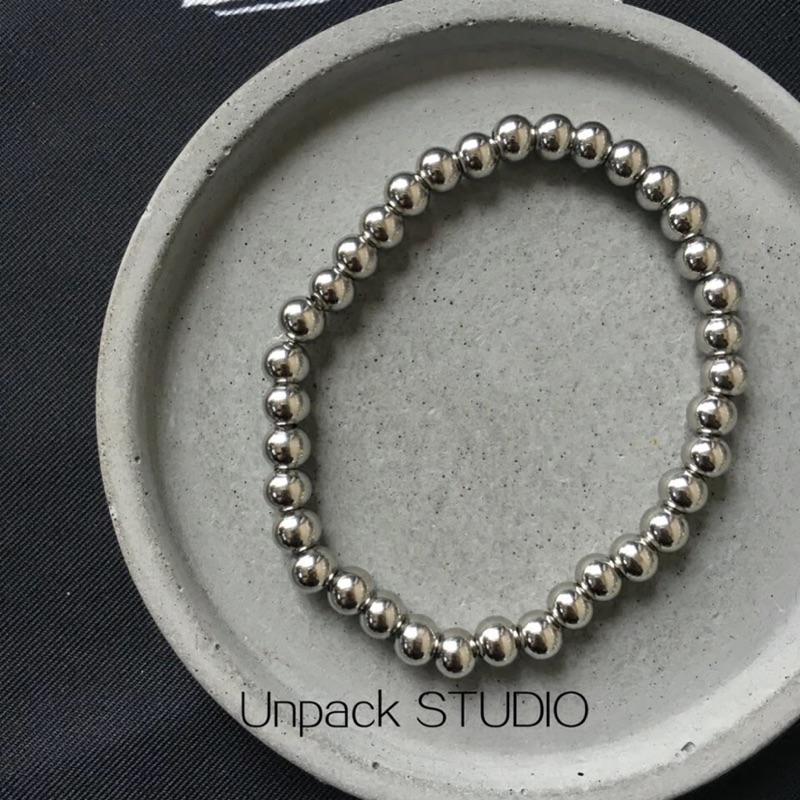 𝐔𝐌𝐄𝐎𝐖 𝐒𝐓𝐔𝐃𝐈𝐎 簡單 鋼珠圓珠手鍊 串珠-細節圖2