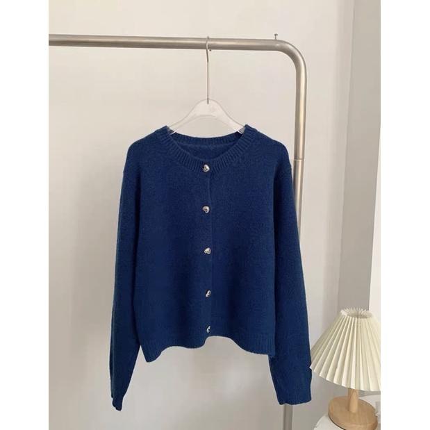 𝐔𝐌𝐄𝐎𝐖 𝐒𝐓𝐔𝐃𝐈𝐎 特別の愛心釦♡短版針織毛衣（4colors）開衫 上衣 外套-細節圖4