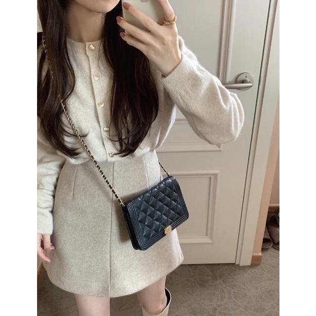 𝐔𝐌𝐄𝐎𝐖 𝐒𝐓𝐔𝐃𝐈𝐎 特別の愛心釦♡短版針織毛衣（4colors）開衫 上衣 外套-細節圖7