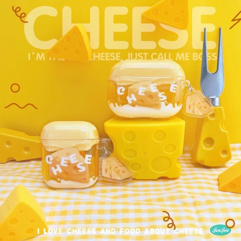 𝐔𝐌𝐄𝐎𝐖 𝐒𝐓𝐔𝐃𝐈𝐎 食物系列起司🧀️Cheese芝士乳酪耳機殼保護殼 Airpods軟殼 airpodspro-細節圖2