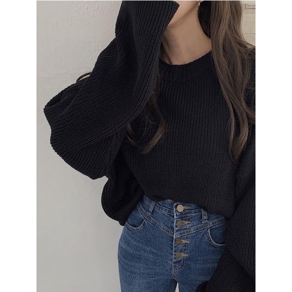 ［大尺碼到4XL］𝐔𝐌𝐄𝐎𝐖 𝐒𝐓𝐔𝐃𝐈𝐎 願做妳的世界 舒適寬鬆針織毛衣（5colors）長袖上衣-細節圖2