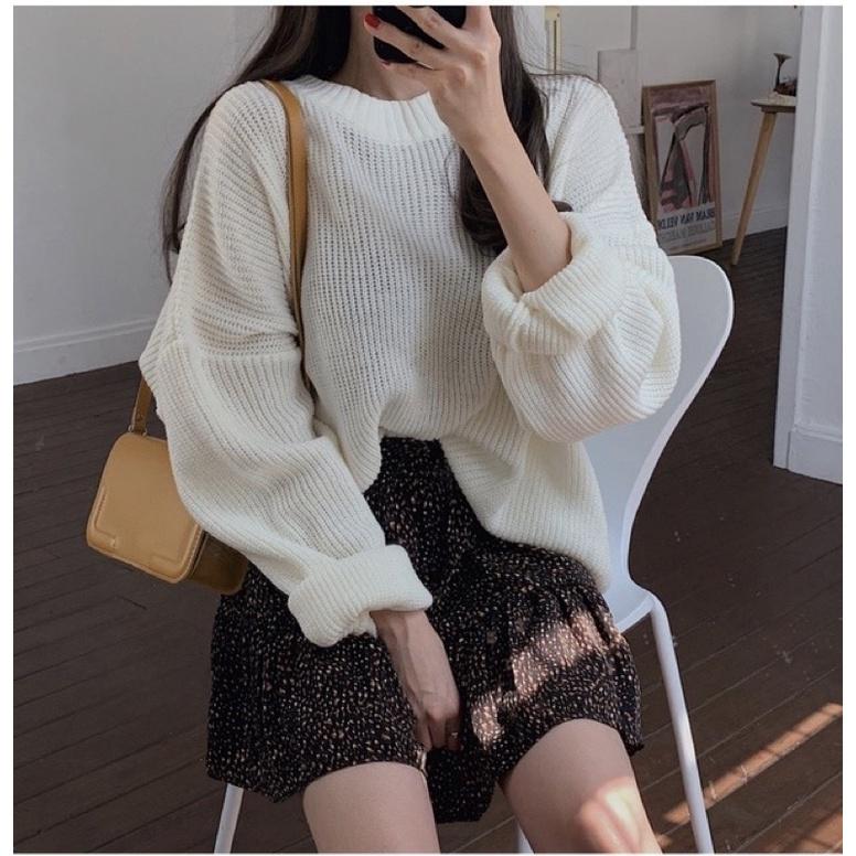 ［大尺碼到4XL］𝐔𝐌𝐄𝐎𝐖 𝐒𝐓𝐔𝐃𝐈𝐎 願做妳的世界 舒適寬鬆針織毛衣（5colors）長袖上衣-細節圖7