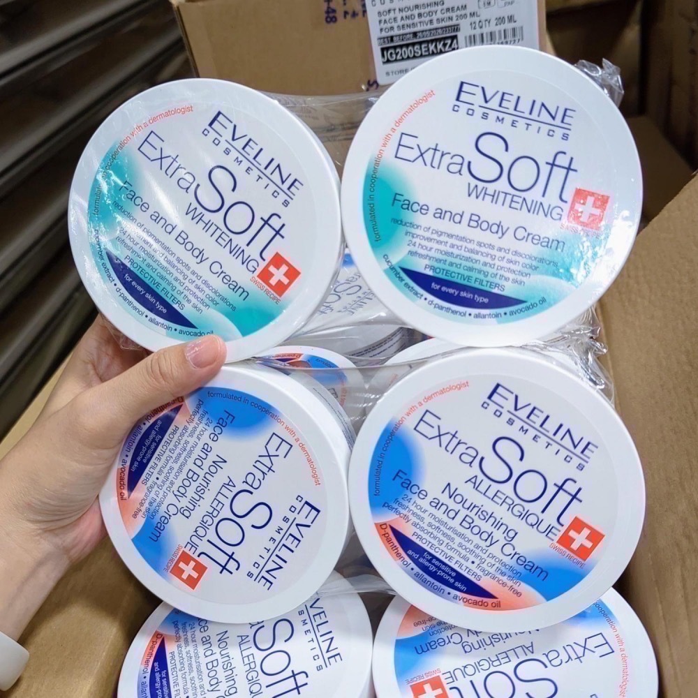 🔆現貨・正貨🔆波蘭原裝 🇵🇱 Eveline 強效嫩白/敏感肌 面霜 200ml-細節圖2