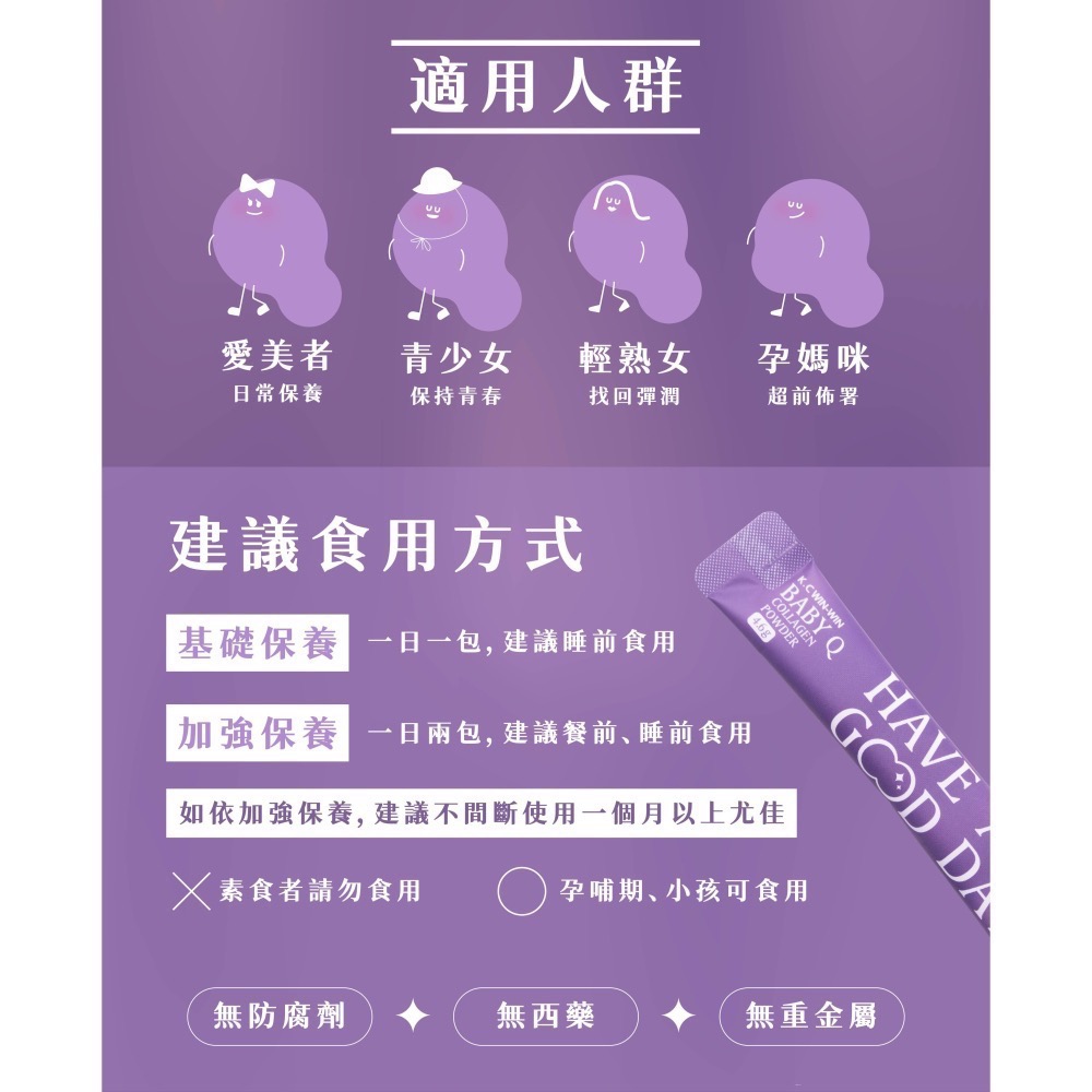 🔆現貨・新品・正貨🔆台灣🇹🇼【K.C WIN-WIN】Baby Q 膠原粉-百香果口味-細節圖4