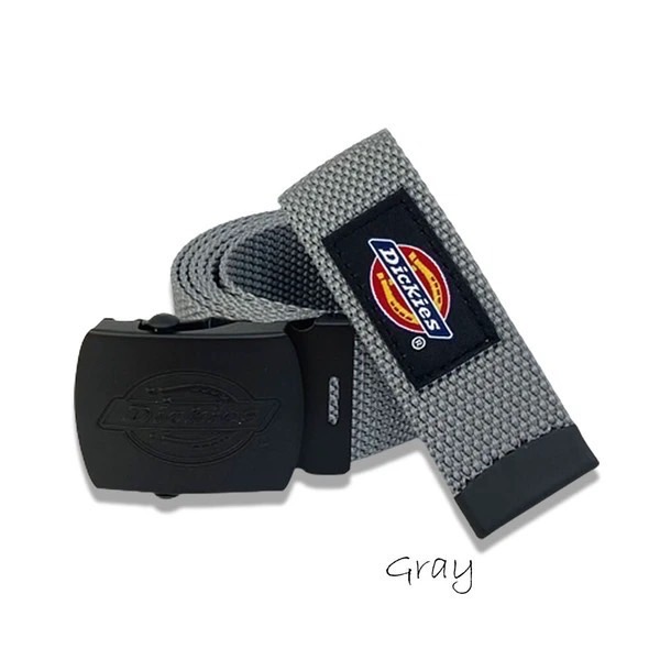日本製 Dickies 工裝皮帶帆布素面經典黑扣-細節圖5