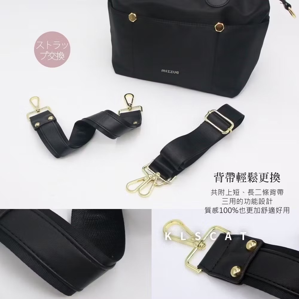 MIZZUE 三用防水波士頓包 防撥水 多口袋輕量化尼龍托特包 水餃包 托特包 波士頓包 RS001-細節圖5