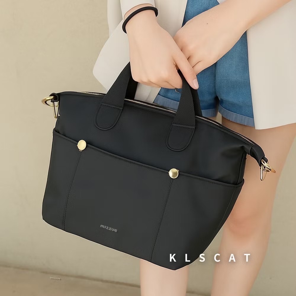 MIZZUE 三用防水波士頓包 防撥水 多口袋輕量化尼龍托特包 水餃包 托特包 波士頓包 RS001-細節圖2