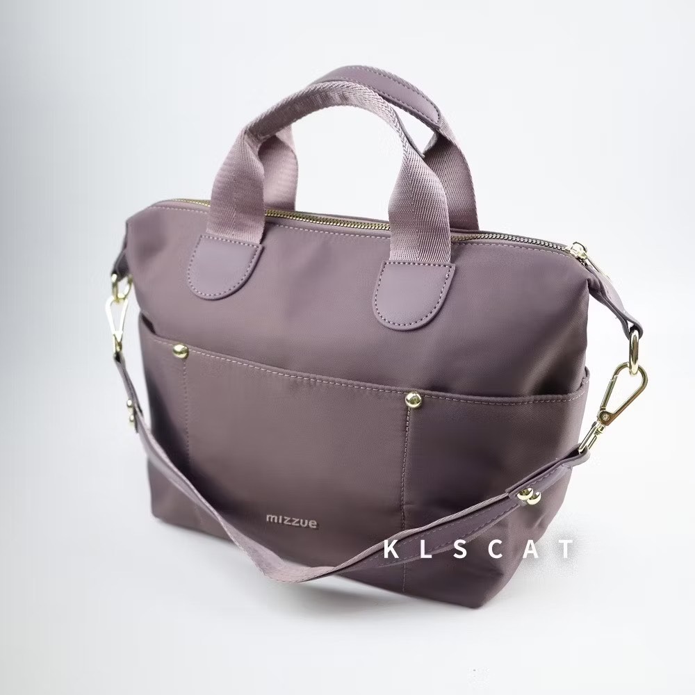 MIZZUE 三用防水波士頓包 防撥水 多口袋輕量化尼龍托特包 水餃包 托特包 波士頓包 RS001-規格圖6