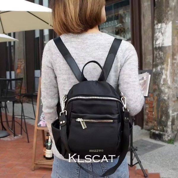 MIZZUE 防潑水三用尼龍後背包  小後背包 媽媽包 防潑水 尼龍後背包 女生後背包 中款 G621-規格圖6