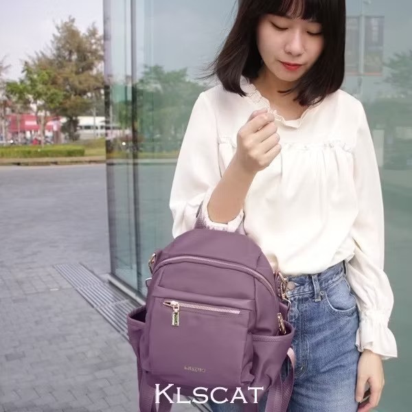 MIZZUE 防潑水三用尼龍後背包  小後背包 媽媽包 防潑水 尼龍後背包 女生後背包 中款 G621-規格圖6