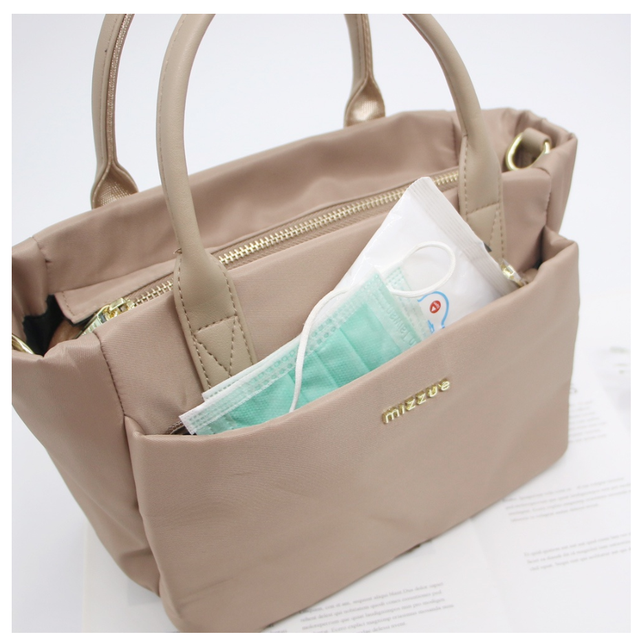 MIZZUE 厚磅尼龍船型 手提包、側背包、多層包、托特包、肩背包、斜背包 XW020 KLSCAT-細節圖4