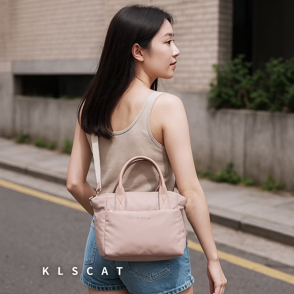 MIZZUE 厚磅尼龍船型 手提包、側背包、多層包、托特包、肩背包、斜背包 XW020 KLSCAT-細節圖2