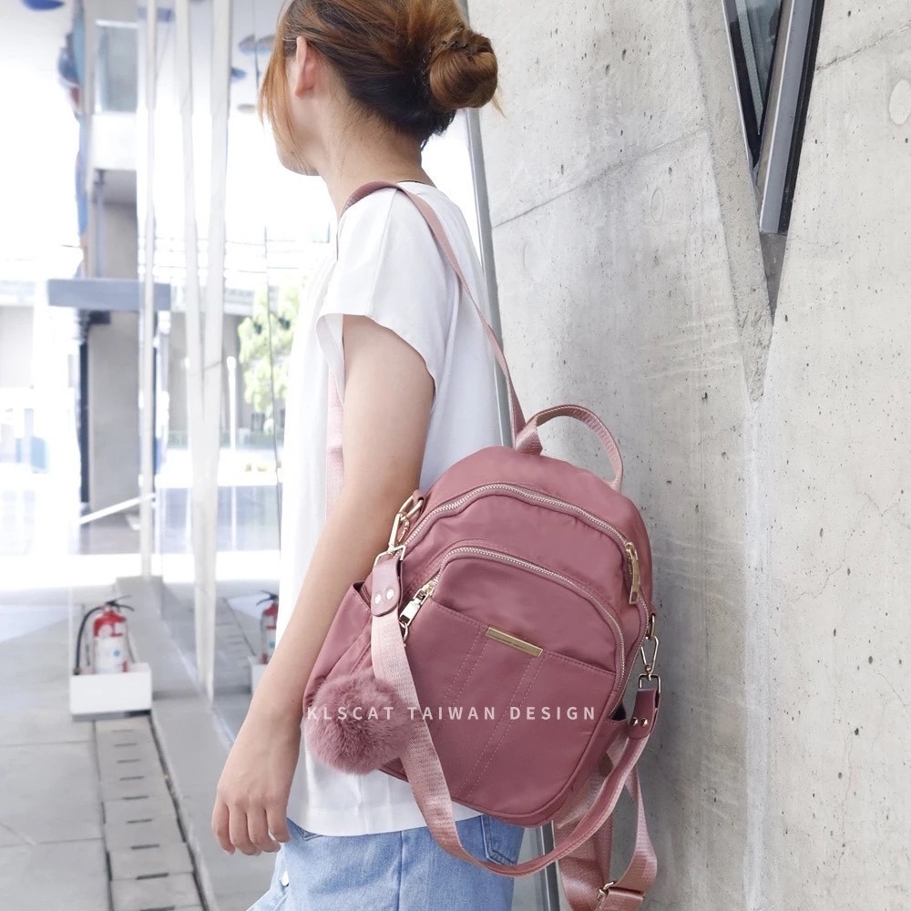 MIZZUE 防水尼龍大容量三層後背包 肩背包 女生後背包 G3203-規格圖5