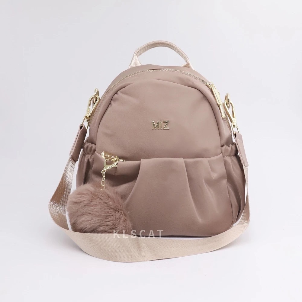 MIZZUE防潑水尼龍 附毛球雲朵小後背包 肩背包 小後背包 雙肩後背包 XW3136-規格圖7