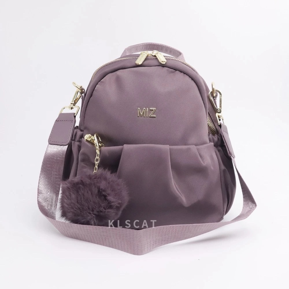 MIZZUE防潑水尼龍 附毛球雲朵小後背包 肩背包 小後背包 雙肩後背包 XW3136-規格圖7