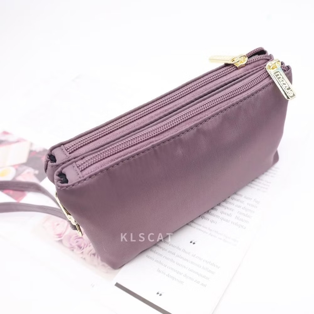 MIZZUE 三層厚磅防水尼龍多功能小包 手拿包 多層包 護照包 長夾包 斜背包 PL824 KLSCAT-細節圖4