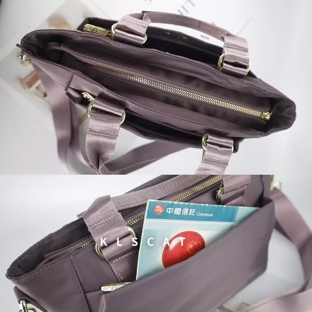 MIZZUE托特包 多格層 厚磅尼龍 斜側背包 防水 肩背包 女生包包 XW040 KLSCAT-細節圖5