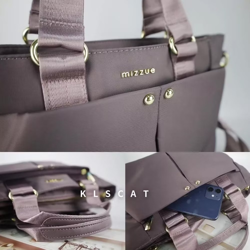 MIZZUE托特包 多格層 厚磅尼龍 斜側背包 防水 肩背包 女生包包 XW040 KLSCAT-細節圖4