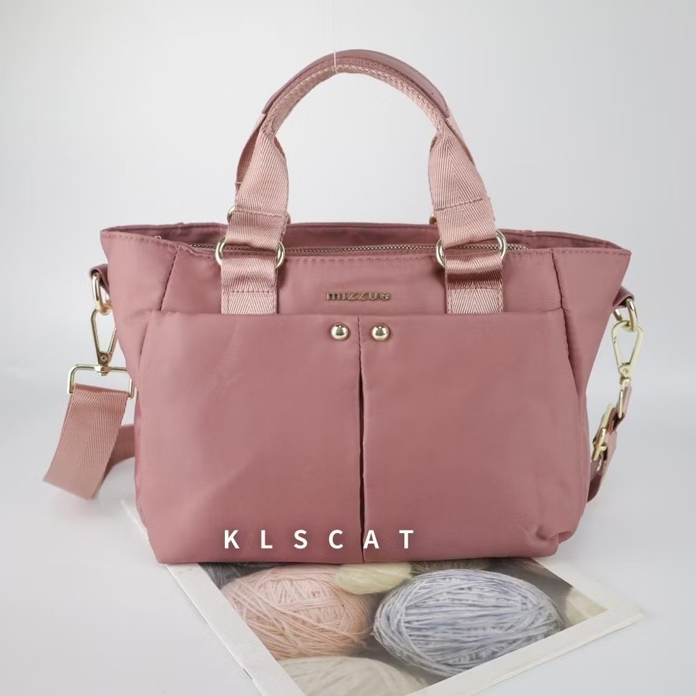 MIZZUE托特包 多格層 厚磅尼龍 斜側背包 防水 肩背包 女生包包 XW040 KLSCAT-規格圖2