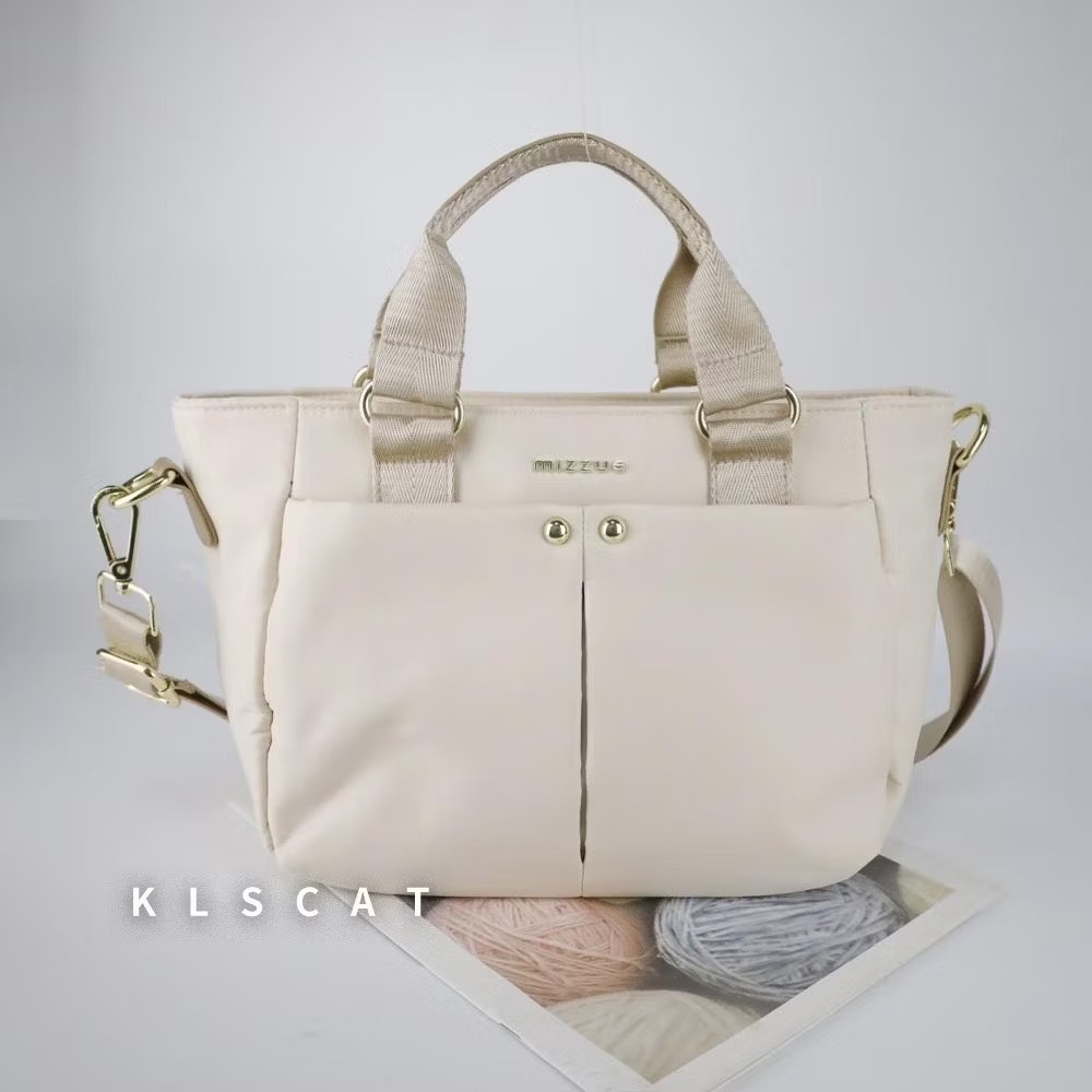 MIZZUE托特包 多格層 厚磅尼龍 斜側背包 防水 肩背包 女生包包 XW040 KLSCAT-規格圖9