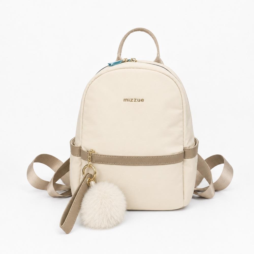 MIZZUE毛球尼龍小後背包 mini bag 小後背包 防潑水後背包 女生包包 G636-規格圖5