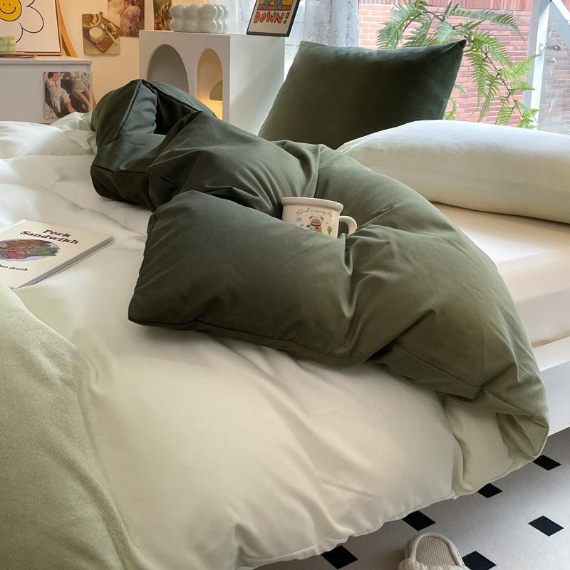吾二家居 聚酯纖維 氣泡綠 單人 可愛 床包組 雙人床包 加大雙人  ins風 ikea風  台灣出貨-細節圖7