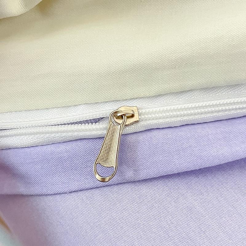 吾二家居 純棉 花朵紫  單人 可愛 床包組 雙人床包 加大雙人  ins風 ikea風  台灣出貨-細節圖8