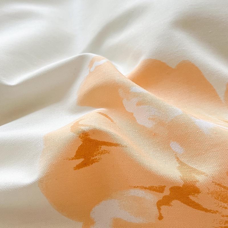 吾二家居 純棉 盛開花萱  單人 可愛 床包組 雙人床包 加大雙人  ins風 ikea風  台灣出貨-細節圖8