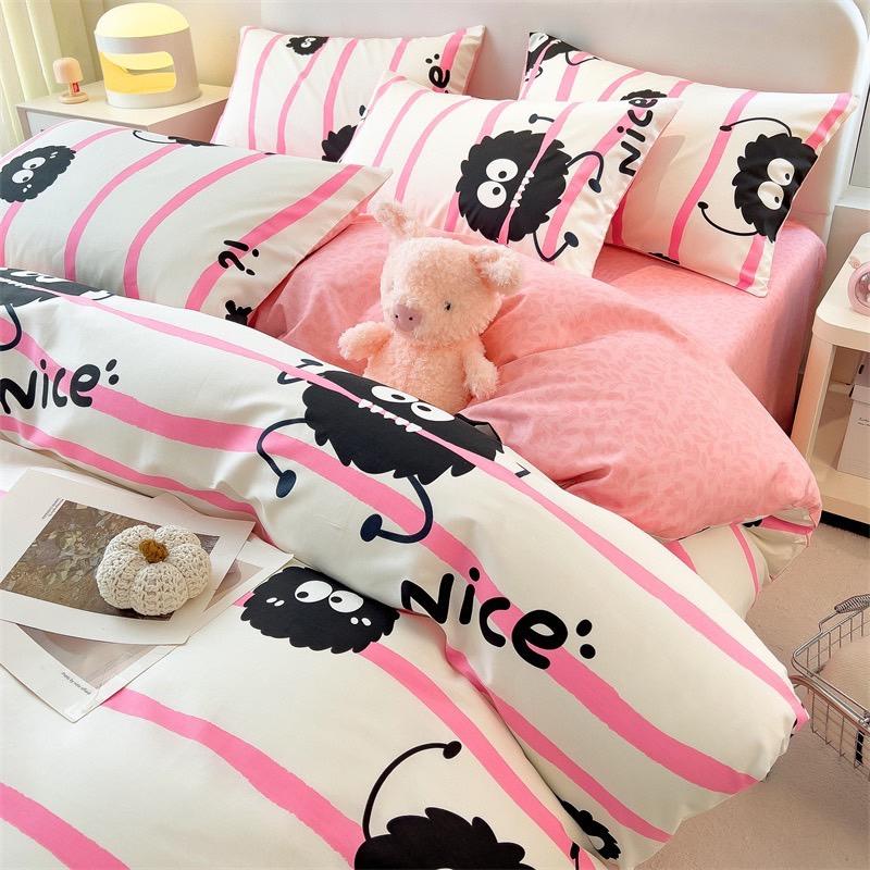 吾二家居 純棉 佐伊 單人 可愛 床包組 雙人床包 加大雙人  ins風 ikea風  台灣出貨-細節圖5