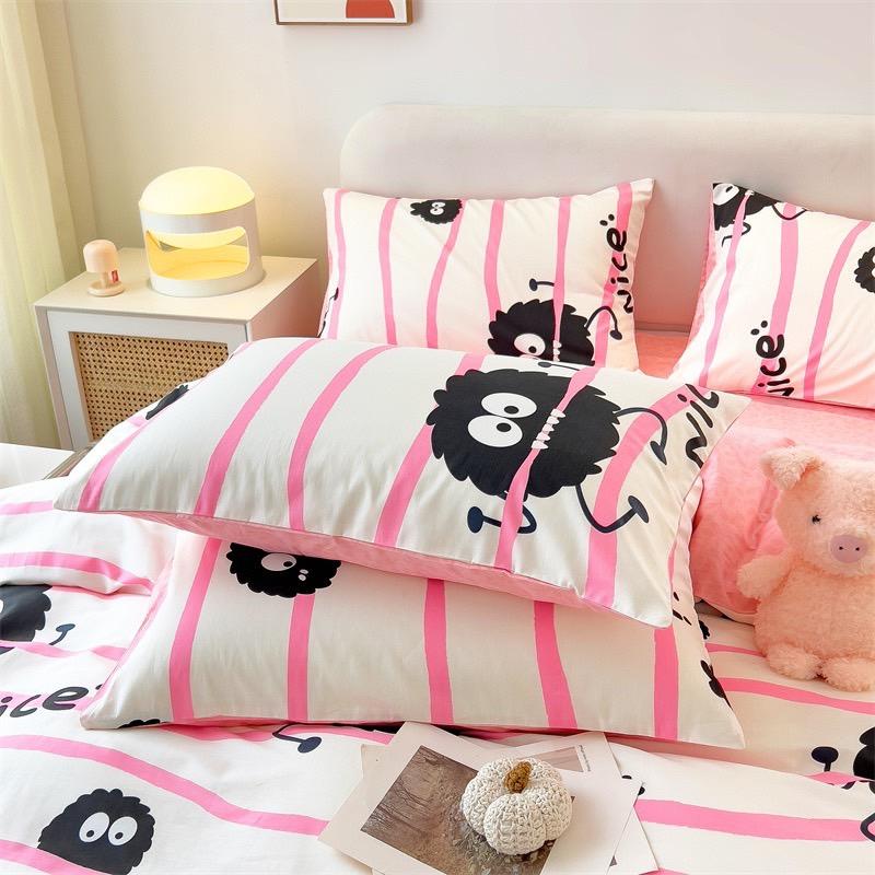 吾二家居 純棉 佐伊 單人 可愛 床包組 雙人床包 加大雙人  ins風 ikea風  台灣出貨-細節圖6