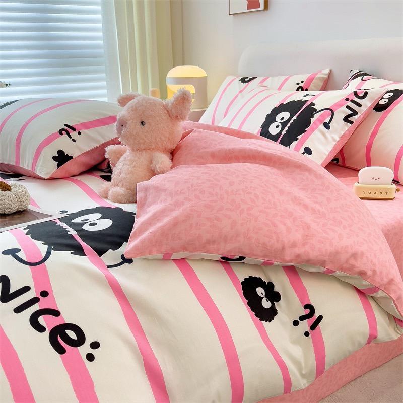 吾二家居 純棉 佐伊 單人 可愛 床包組 雙人床包 加大雙人  ins風 ikea風  台灣出貨-細節圖7