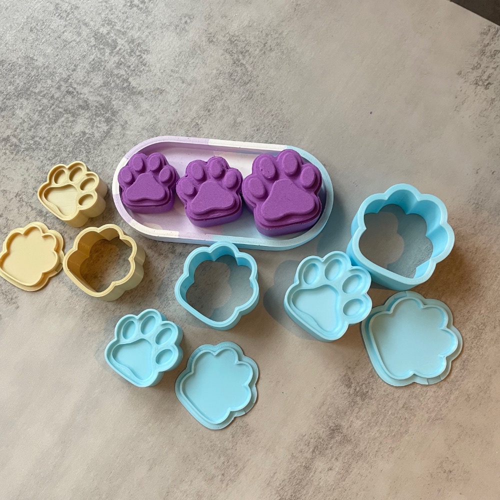 🪐星星工坊🪐24H出貨🔥貓掌造型 壓模 模具 洗髮餅模具.皂餅模具.泡澡錠模具 沐浴餅 洗髮餅 客製化-細節圖6