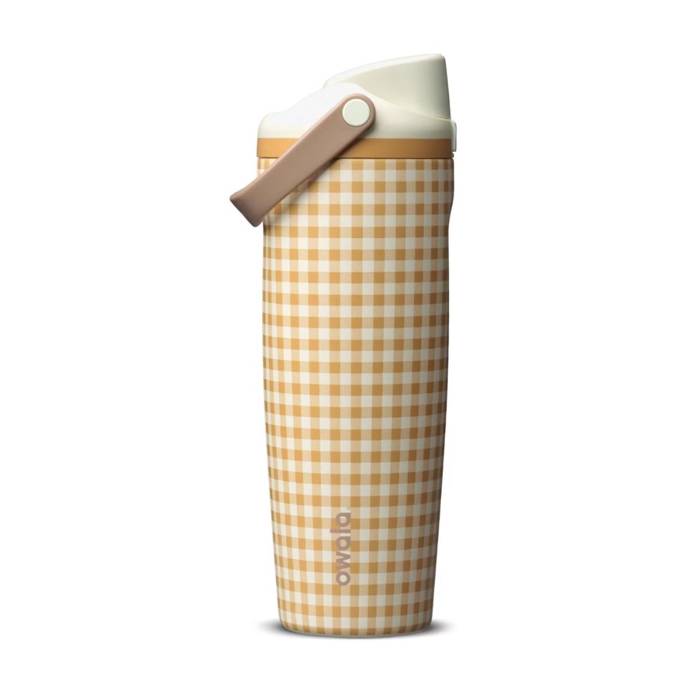 奶茶格紋 30oz