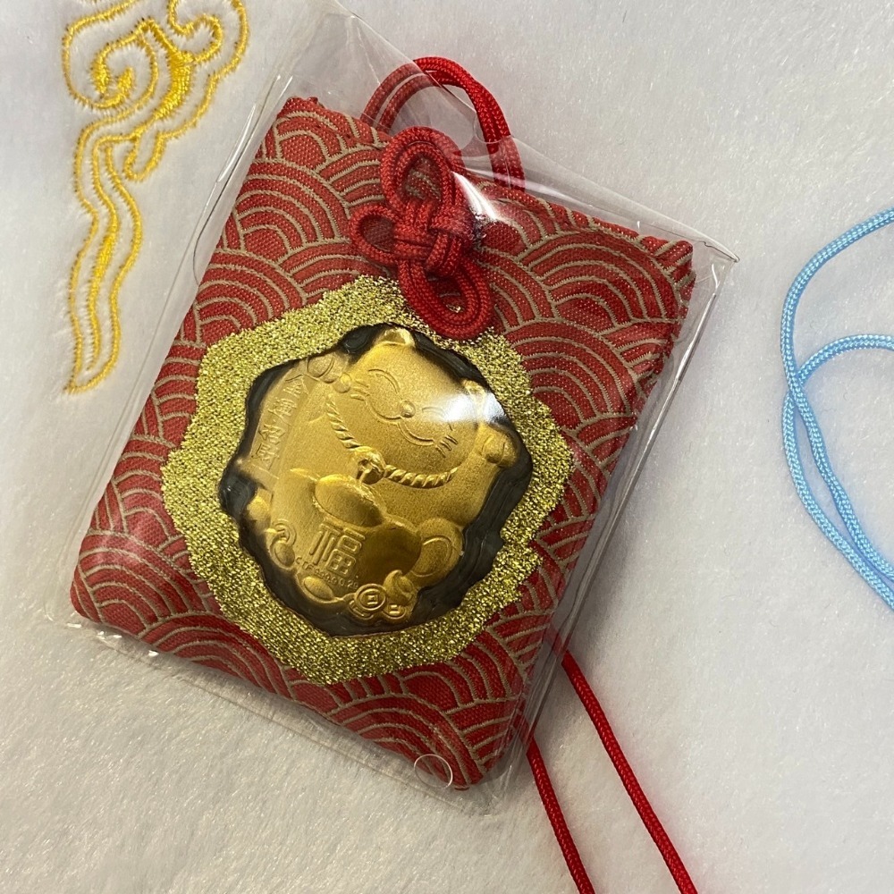 招財貓御守.999.9足金 開運 必勝 健康 情緣/紫庭珠寶藝術工作室/-細節圖3