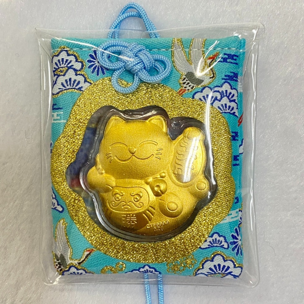 招財貓御守.999.9足金 開運 必勝 健康 情緣/紫庭珠寶藝術工作室/-細節圖5