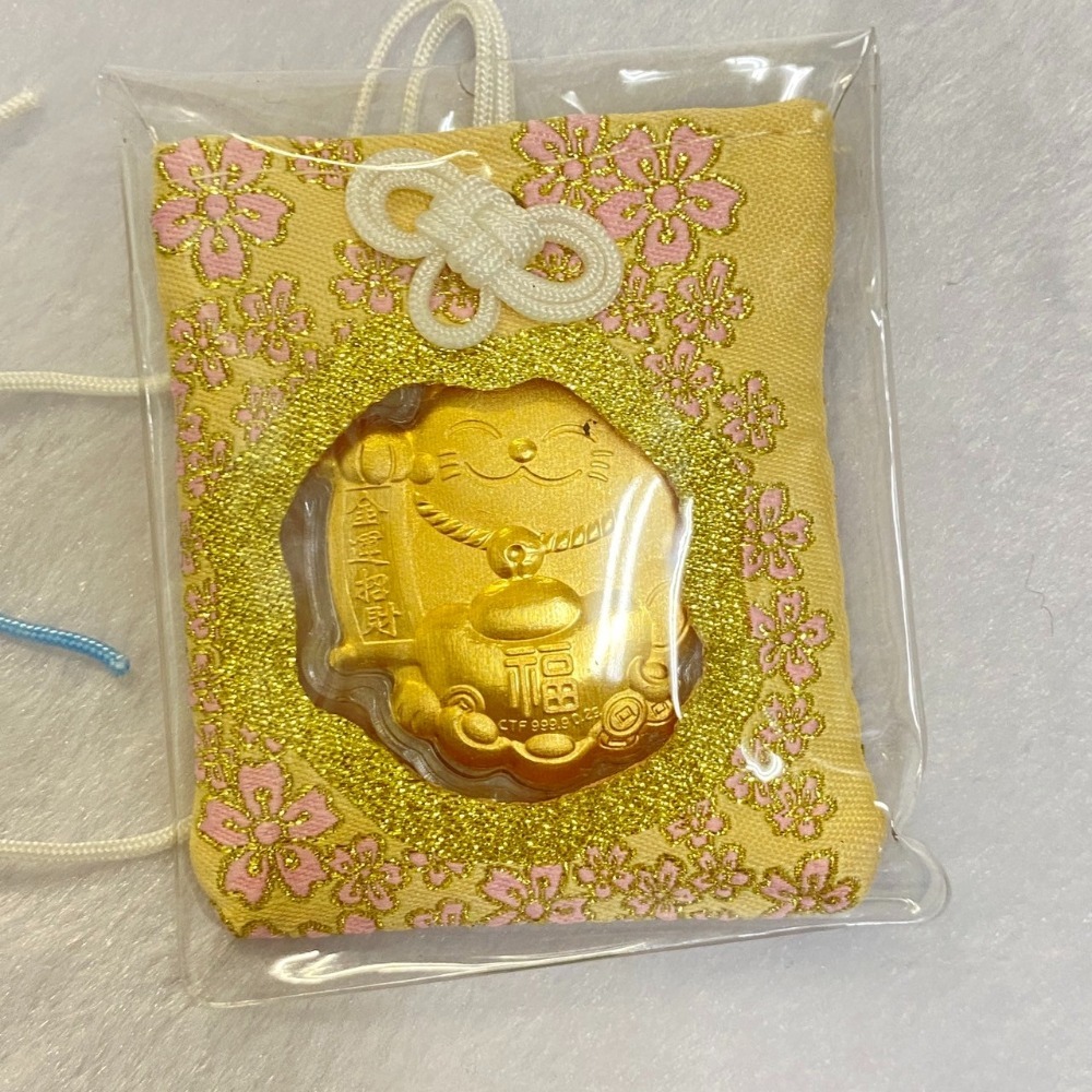 招財貓御守.999.9足金 開運 必勝 健康 情緣/紫庭珠寶藝術工作室/-細節圖7