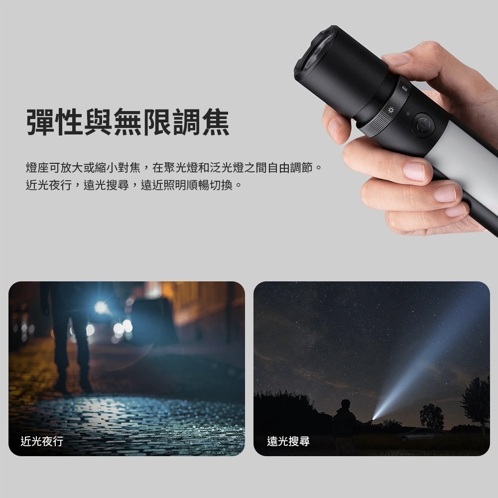 小米 米家 多功能手電筒 安全帶割刀 安全警示燈 磁吸 手電筒 照明燈-細節圖3