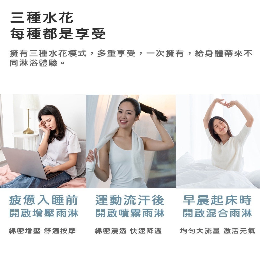 小米 米家 增壓手持蓮蓬頭 花灑 蓮蓬頭 增壓蓮蓬頭 三種雨淋享受-細節圖7