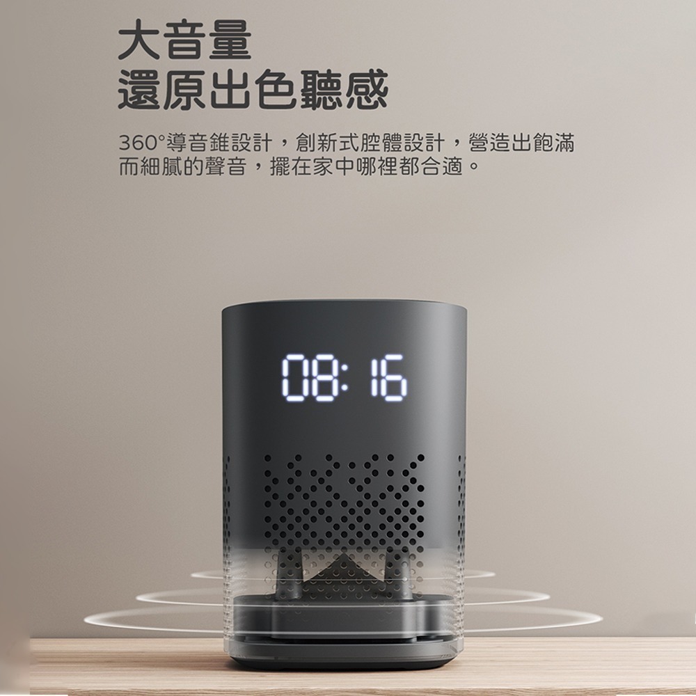 小米 小愛音箱 Play 增強版 紅外遙控傳統家電 藍牙Mesh網關 LED時鐘顯示-細節圖3