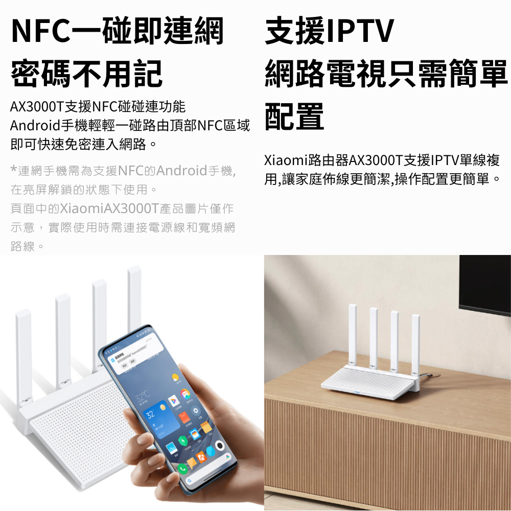 小米 米家 AX3000T wifi6 路由器  Mesh組網-細節圖2