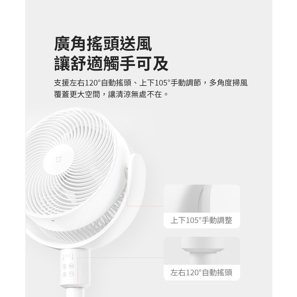 米家循環扇 小米循環扇 循環扇 風扇 立扇 電風扇-細節圖8