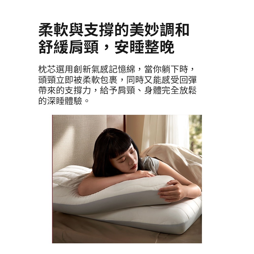 小米 米家 記憶棉深睡枕 枕頭 記憶枕-細節圖9